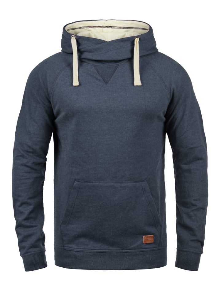 BLEND Hoodie BHSales 703585ME Kapuzensweatshirt mit Cross-Over Kragen in Blau günstig kaufen