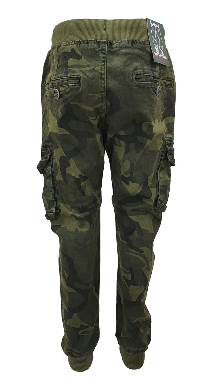 Fashion Boy Cargohose Cargo Stretch Hose, Camouflage Muster, J5846