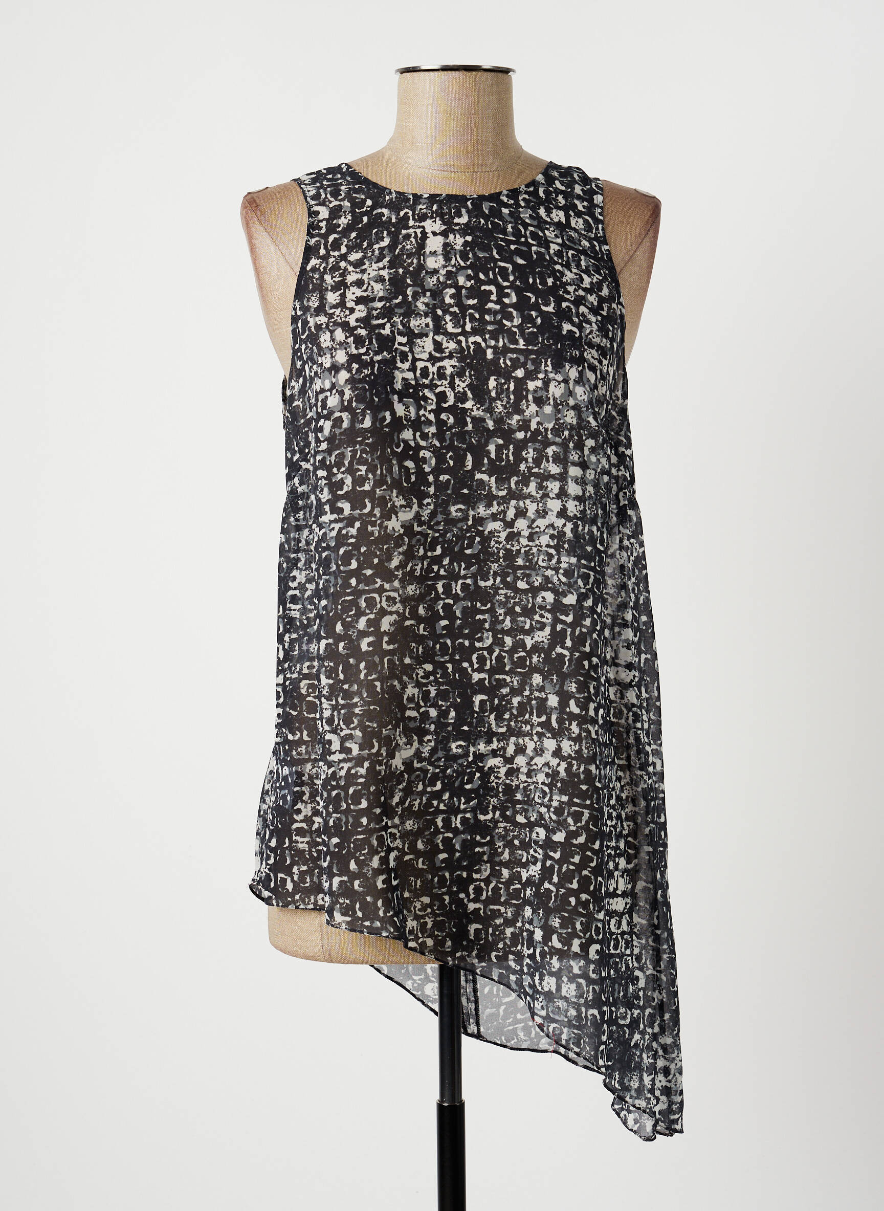Lauren Vidal Tuniquesansmanche Femme couleur gris