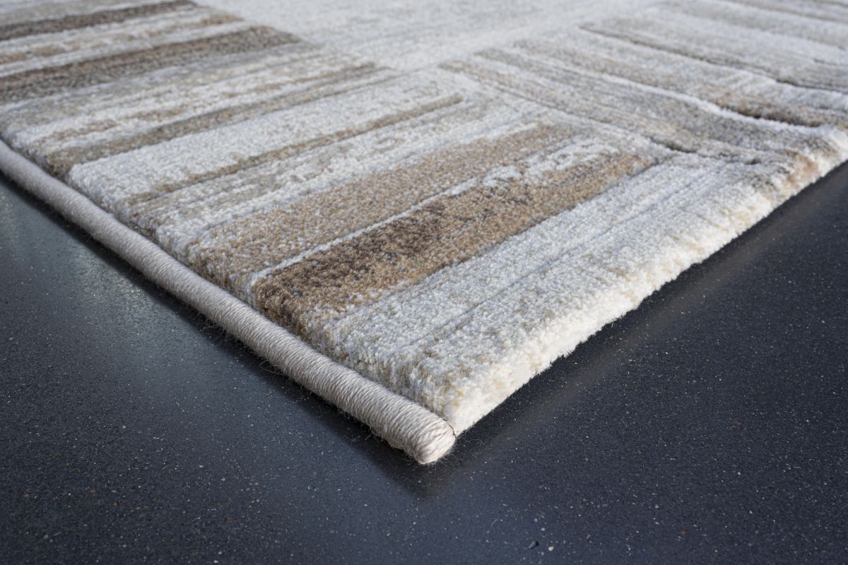 Webteppich Exellenza Creme-Beige-Braun 80 x 150 cm