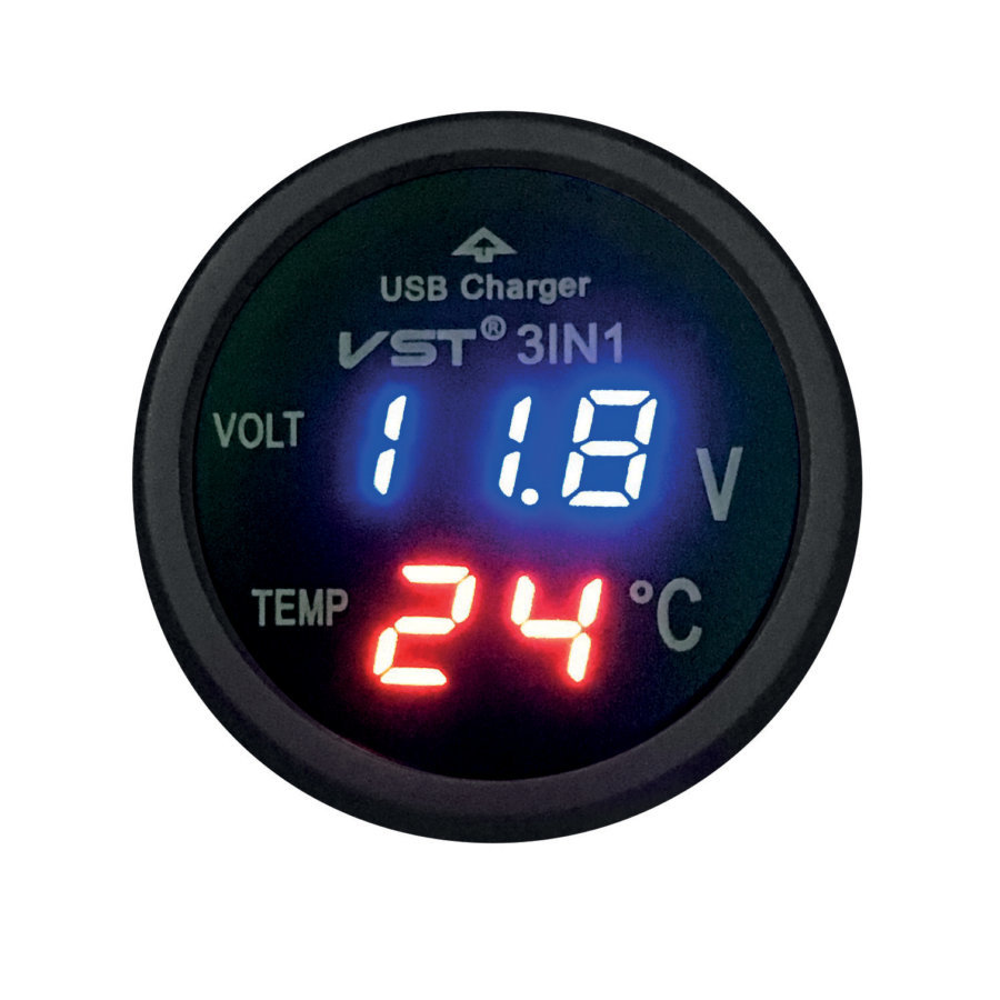 3 in 1 Gerät von Norauto inkl. Batterietester, Thermometer und USB, 12/24V - ATU