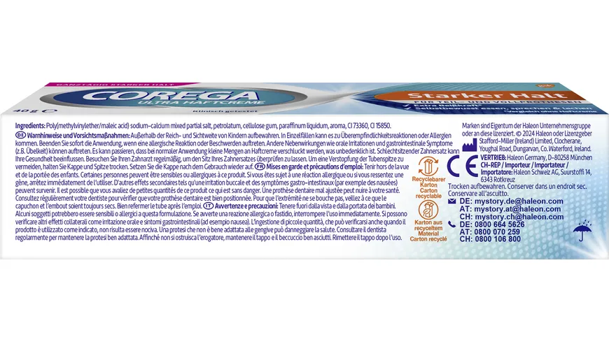 COREGA Ultra Haftcreme Starker Halt 40g 40 g