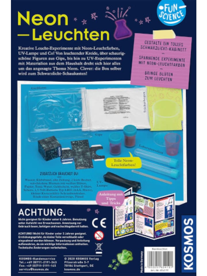Kosmos Experimentierkasten Fun Science Neon-Leuchten günstig kaufen onesize