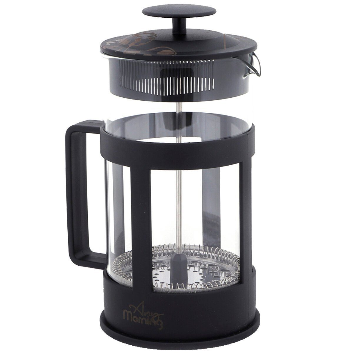 ANY MORNING French Press Kanne Any Morning FY04 French Press Kaffeebereiter, 350 Ml, Schwarz