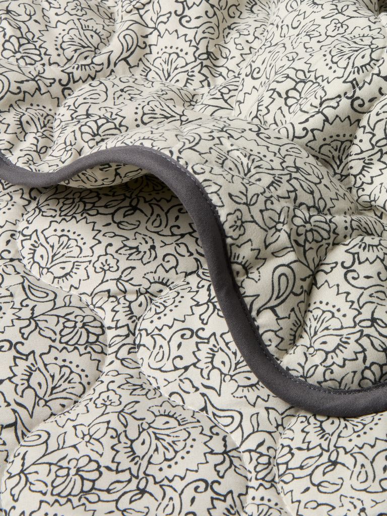 SKAVGRAS Steppdecke 140x200 beige/grau