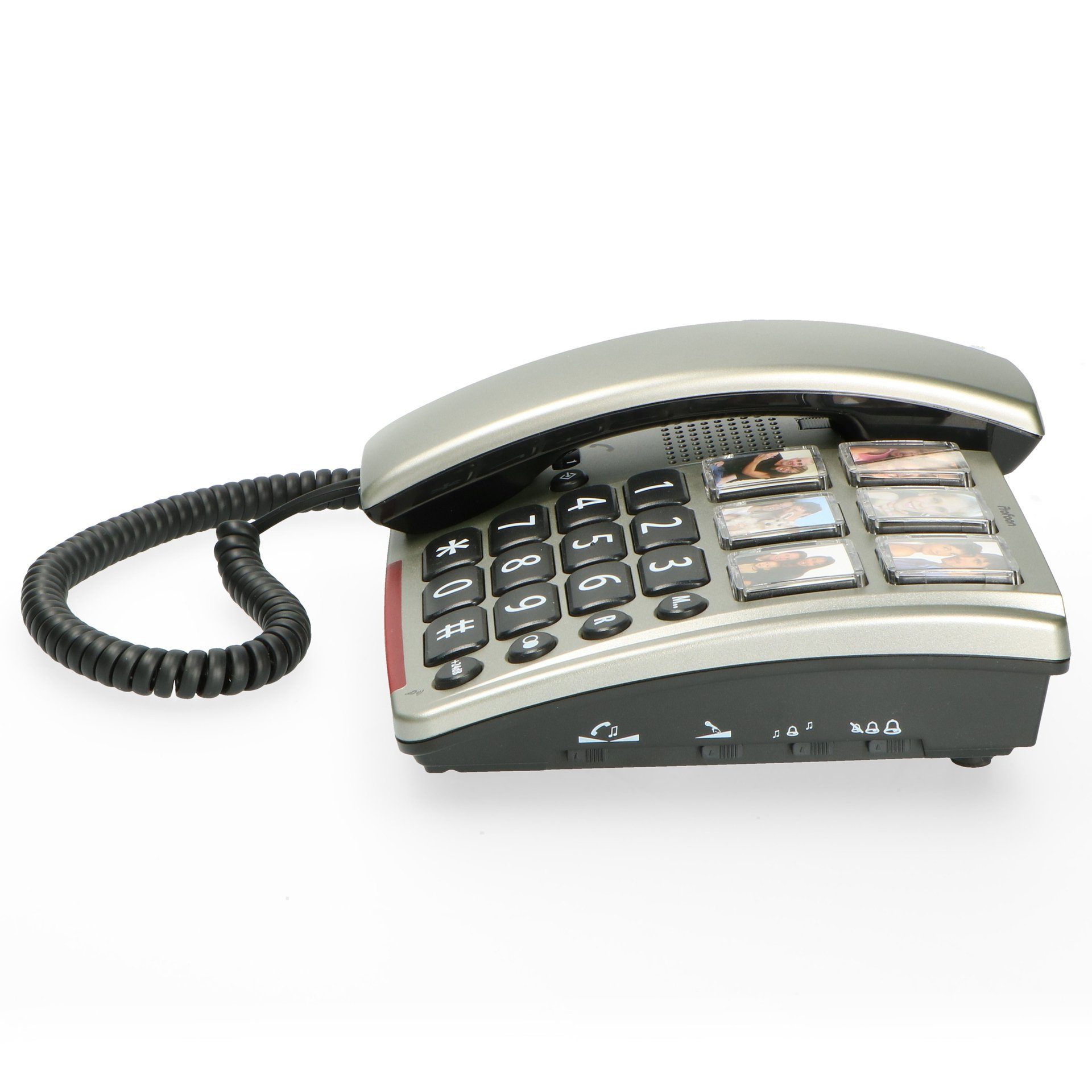 Profoon TX-560 - Schnurgebundenes Telefon mit großen Fototasten Kabelgebundenes Telefon