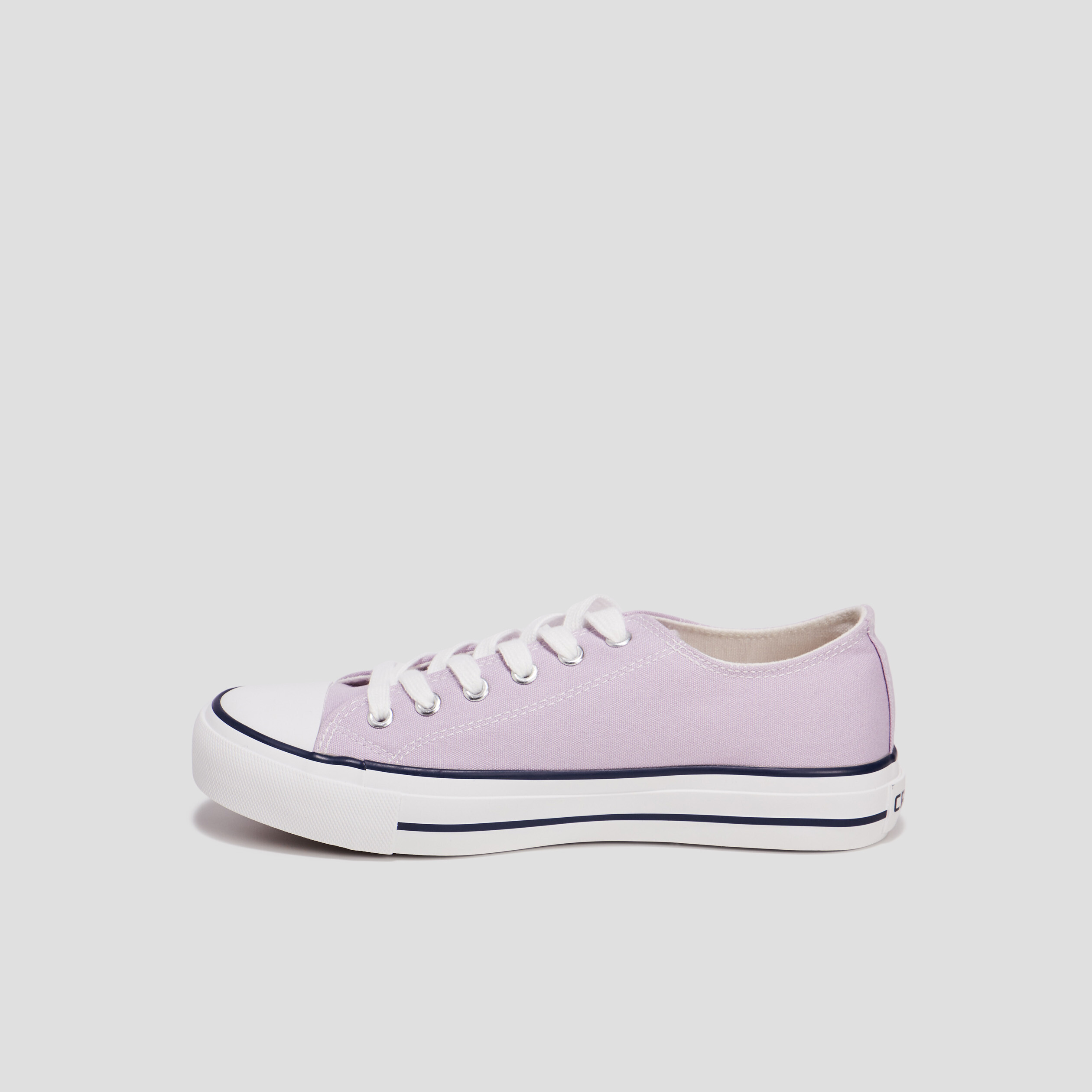 Tennis en toile à lacets Creeks mauve femme | La Halle