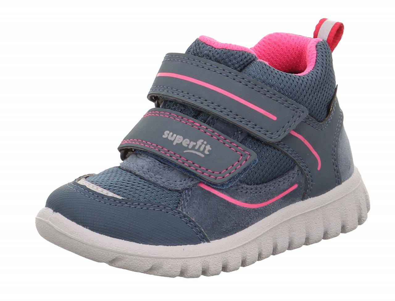 SPORT7 MINI - Blau/PinkSneaker high mit Klettverschluss