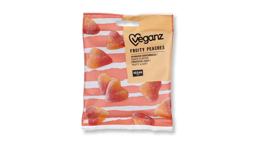 Veganz Pfirsich Herzen 100 g