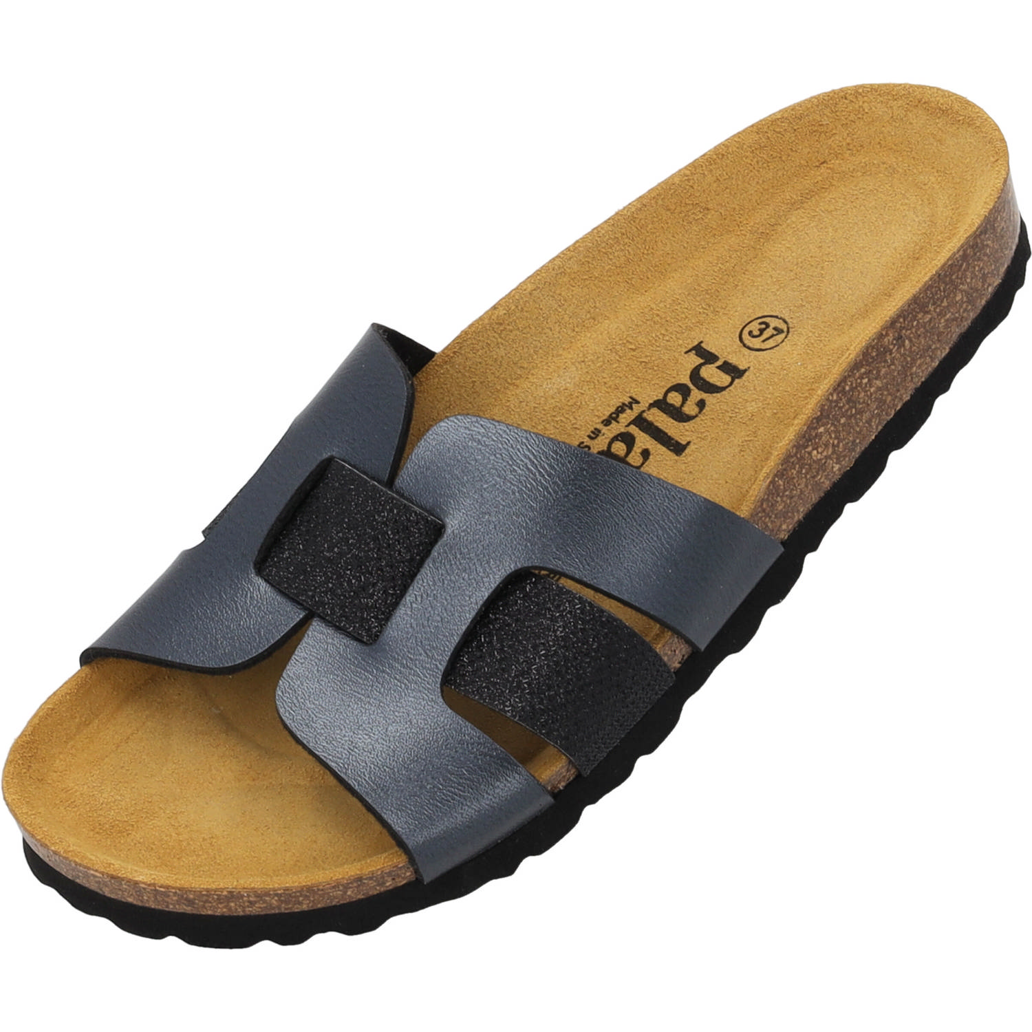 Palado Crisui, Pantoletten, Damen, Schwarz Metallic