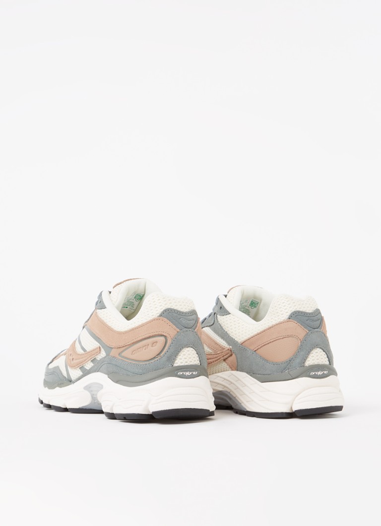 Saucony Progrid Omni 9 mesh sneaker with suede details