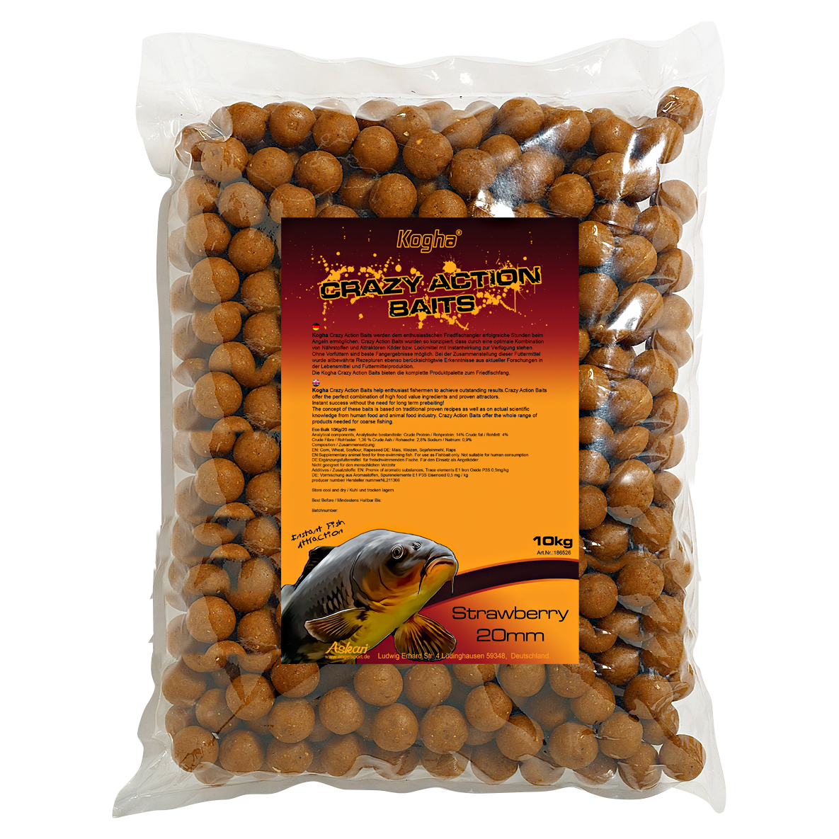 Kogha Boilies Crazy Action Eco (Vanilla Cream)