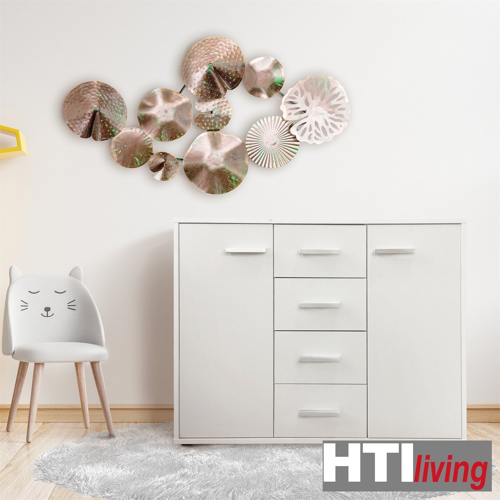HTI-Line Kommode Kommode Nina mit 4 Schubladen (Stück, 1 St), Anrichte Sideboard Schrank
