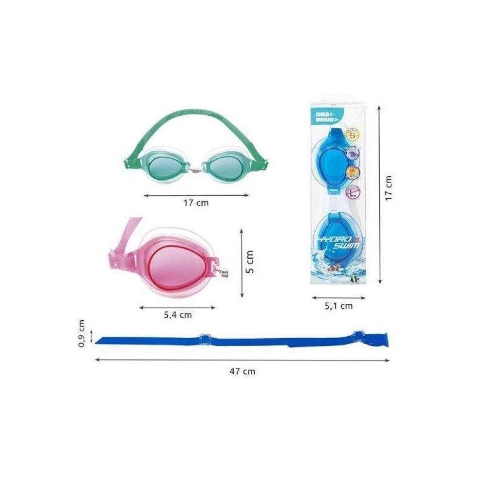 Bestway Schwimmbrille Kinder Taucherbrille - Schwimmbrille, (1-St), Weitsichtgläser mit UV-Schutz • Latexfrei