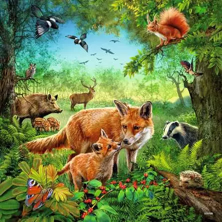 Kinderpuzzle ab 5 Jahren - Tiere der Erde - 49 Teile