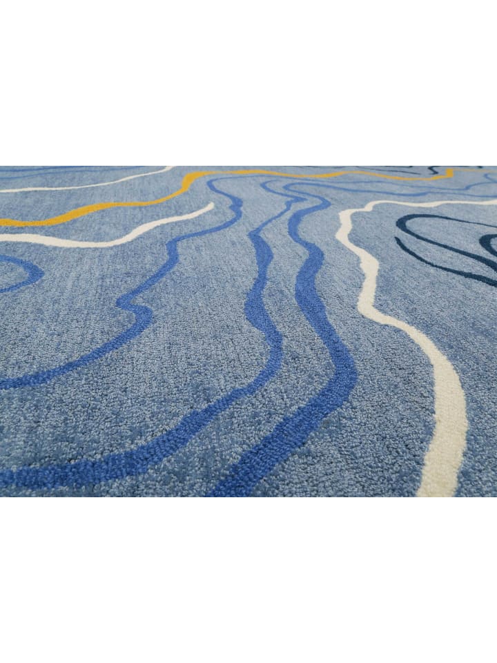ESPRIT Kurzflorteppich Drive in blau günstig kaufen