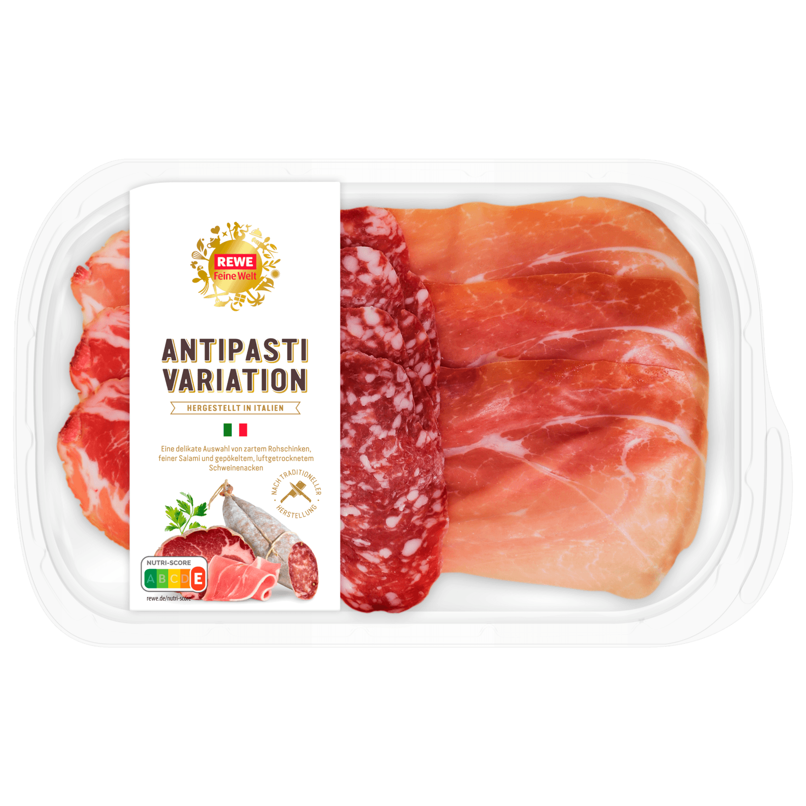 REWE Feine Welt Antipasti Variation Wurstaufschnitt 100g