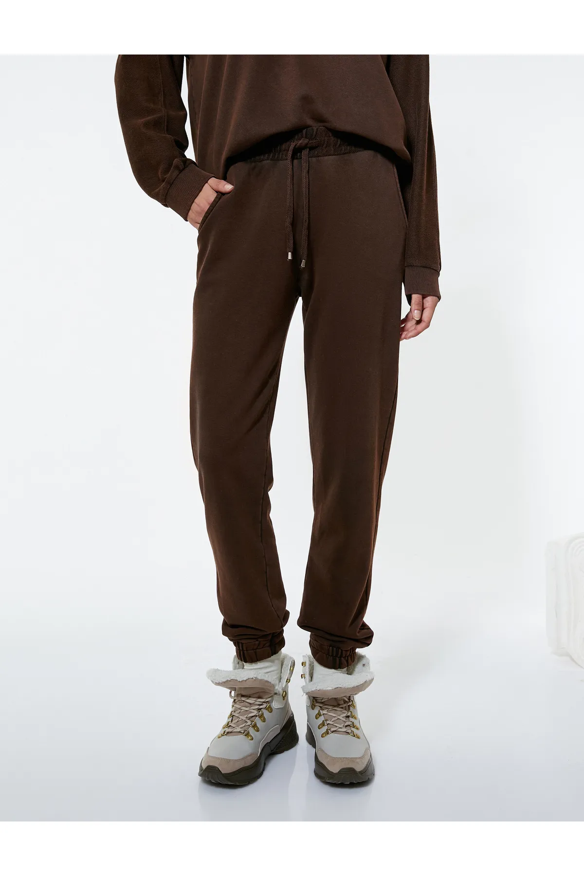 Koton  Jogger-Jogginghose mit Spitzen-Taillentasche