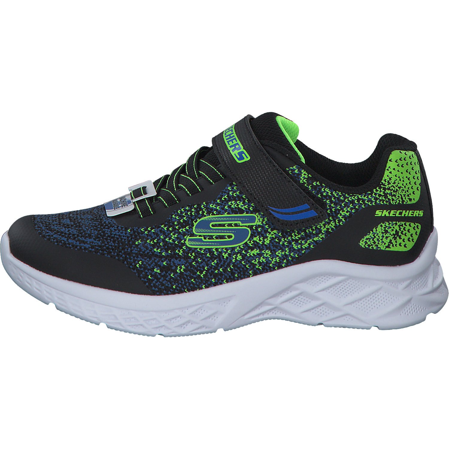 Skechers 403920L, Sneakers Low, Kinder, black/blue/lime