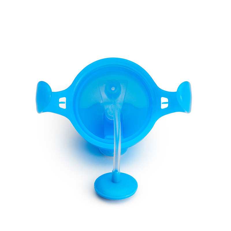 Tasse avec paille renversée 6 mois et + bleu Munchkin