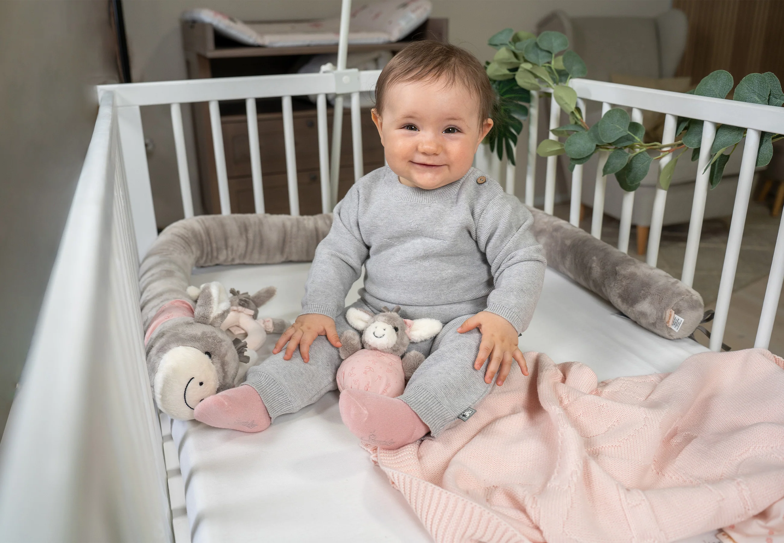 GOTS Strick-Pullover mit eingestricktem Stern