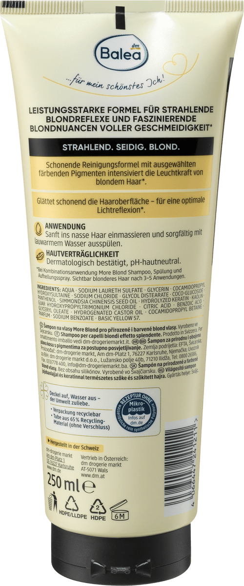 Shampoo More Blond, 250 ml