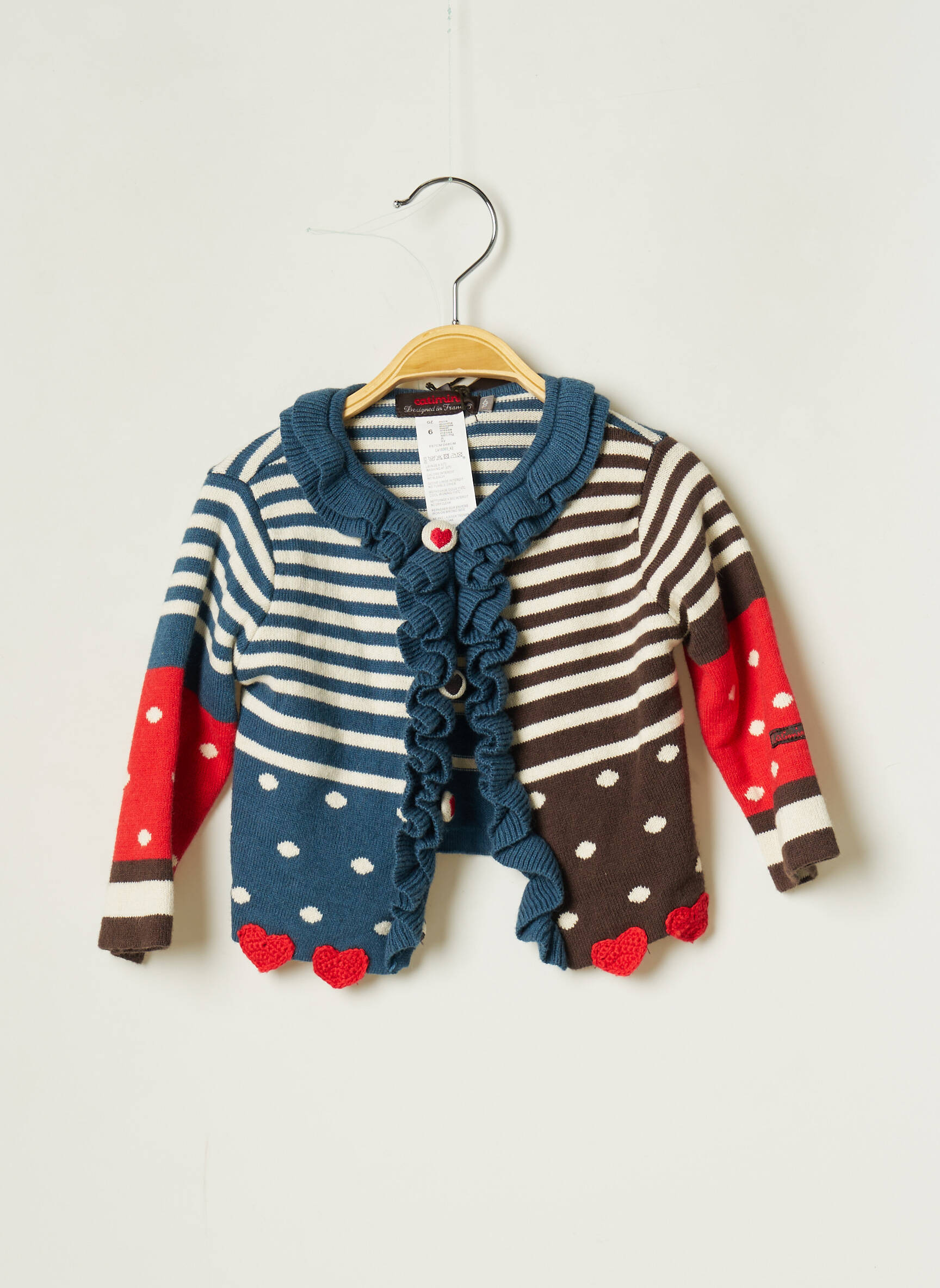 Catimini Fine Maille Fille couleur bleu