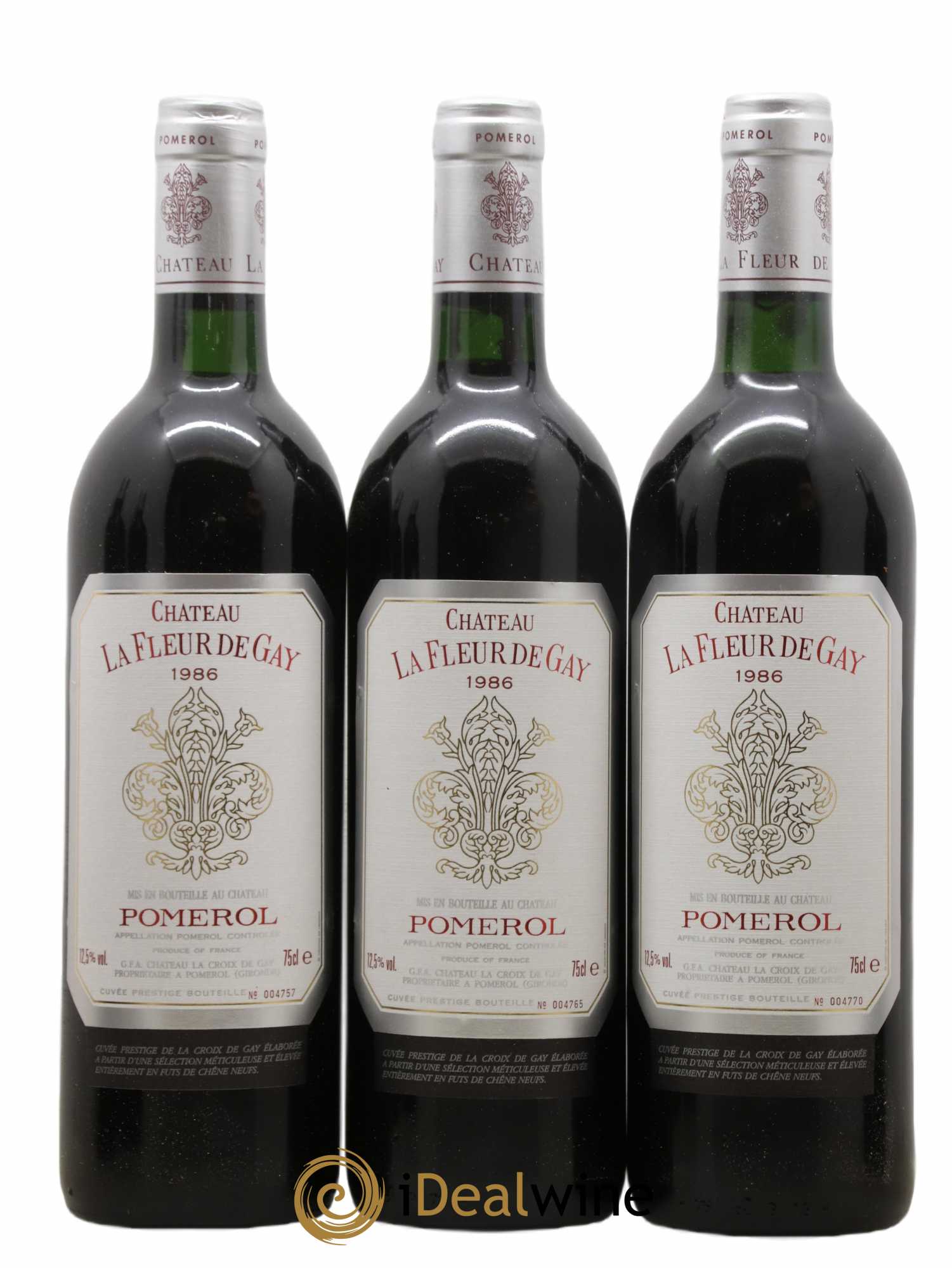 Château la Fleur de Gay  1986 - Lot de 12 Bouteilles