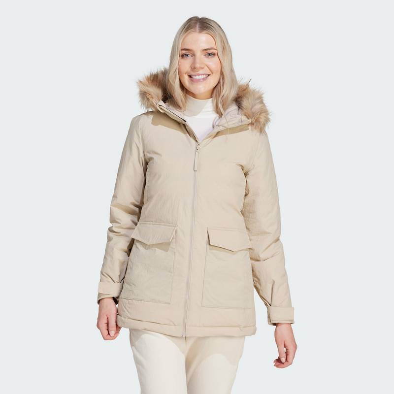adidas Hooded Fur Parka Softshelljacke Damen