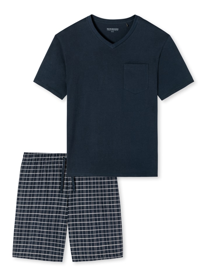 Schiesser Shorty Ebony in Blau günstig kaufen 48