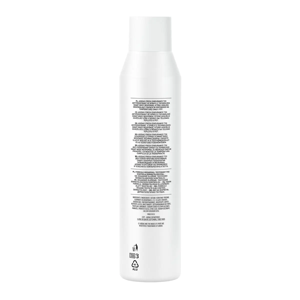 „Adidas Fresh Endurance“ antiperspirantas moterims, 150 ml