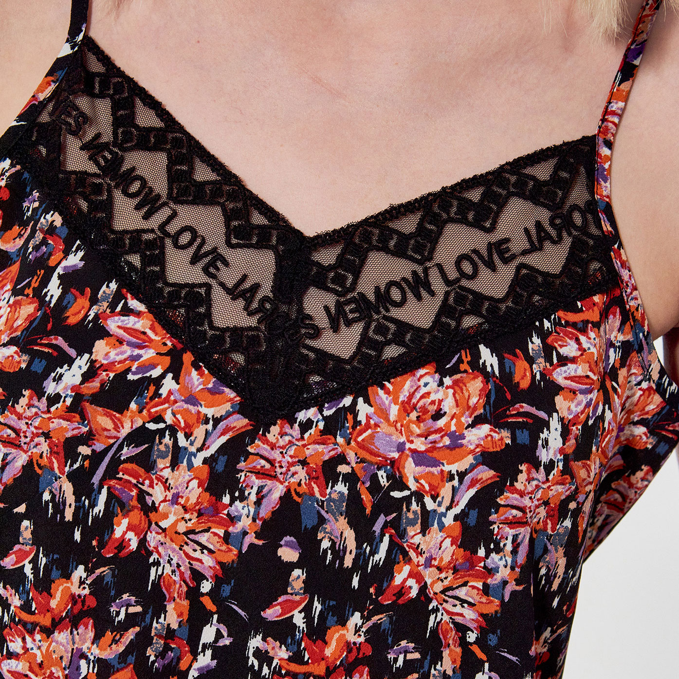 VAMP   Top Femme imprimé fleuri