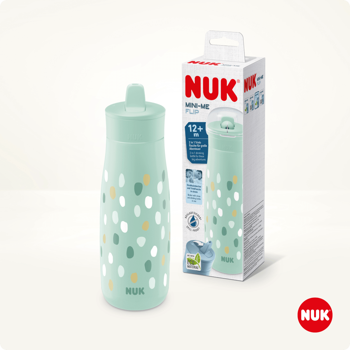 Trinkhalmflasche Mini-Me mint, 450ml, 1 St