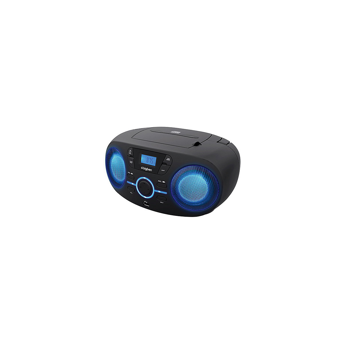 Tragbares CD/Radio mit USB schwarz