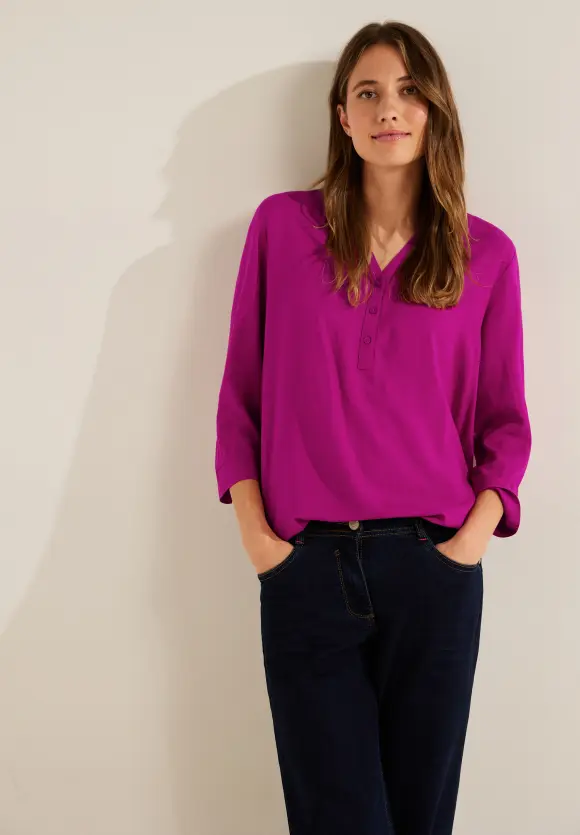 CECIL Viskose Bluse in Unifarbe