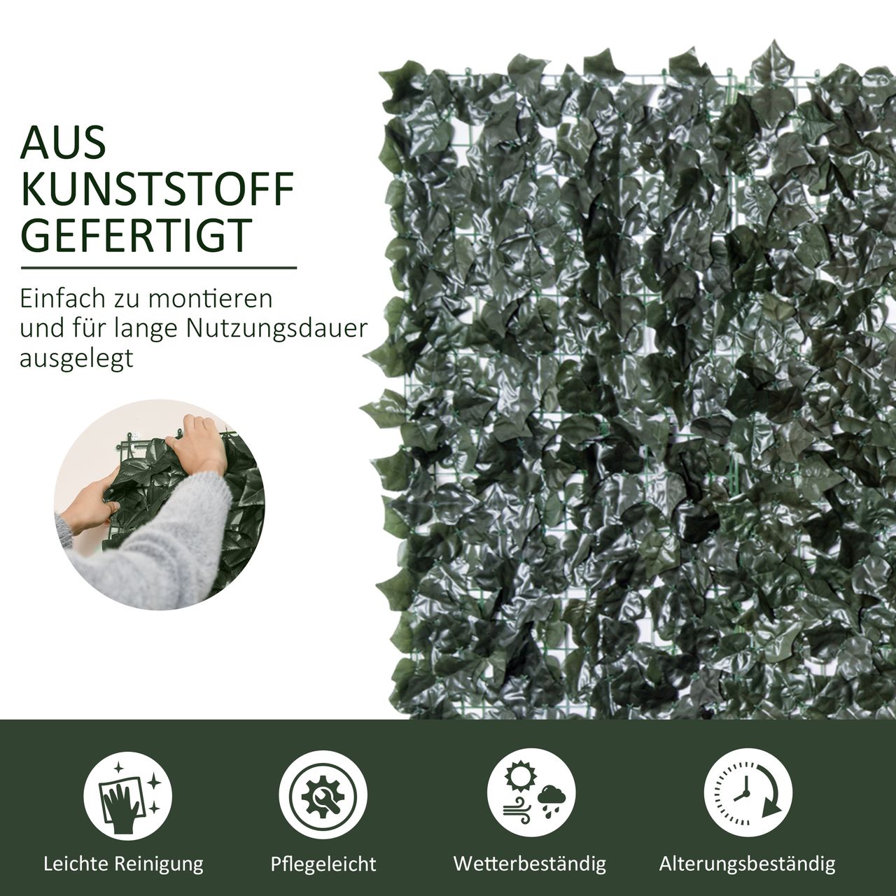 Outsunny Sichtschutzhecke