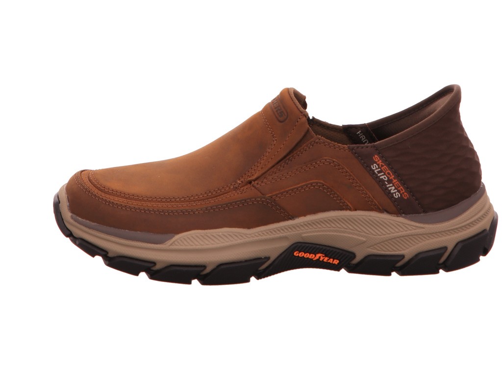 SKECHERS Freizeit Schnürer braun RESPECTED ELGIN