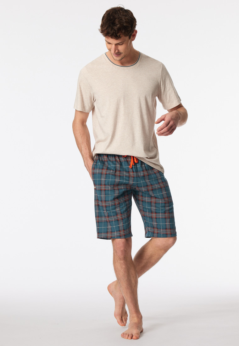 Bermudashorts Organic Cotton mehrfarbig kariert - Mix+Relax