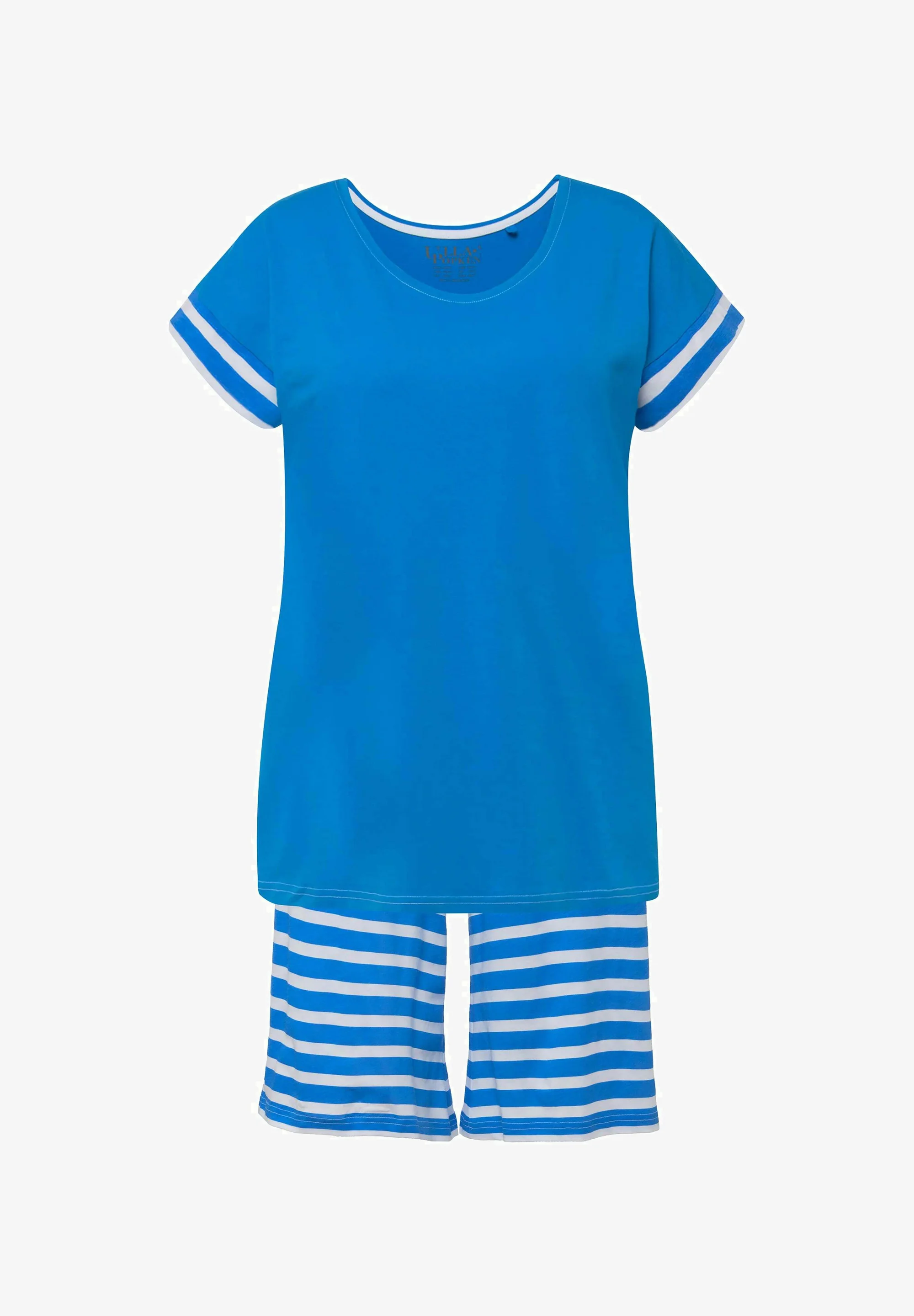 Ulla Popken STRIPED SHORTY SET - Pijama