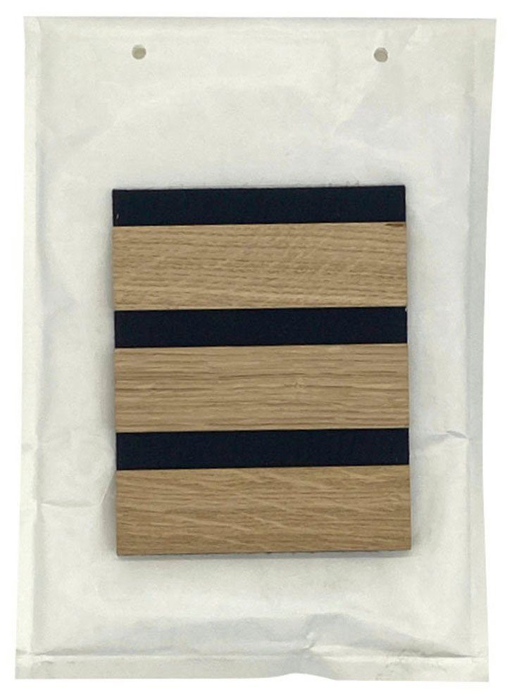 acous Schallschutzpaneel Muster acous COMFORT Eiche, BxL: 15x1,1 cm, für Echtholz-Dekoleisten mit schwarzem 4 mm Filz-Akustikträger
