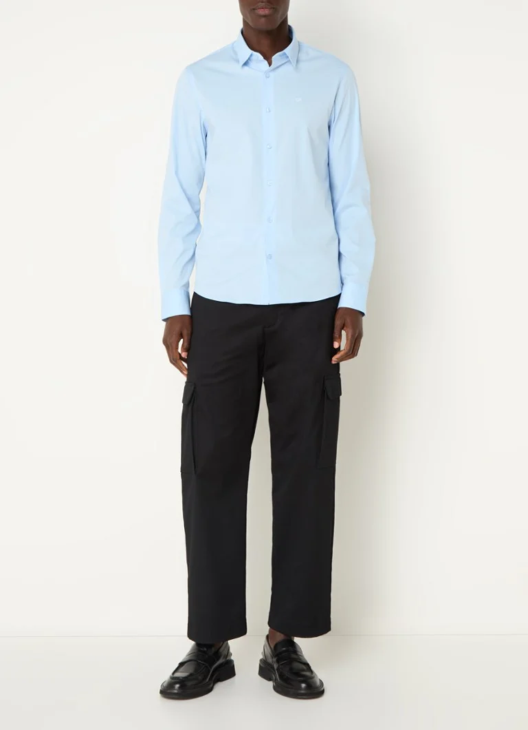 Calvin Klein Poplin slim fit košulja s logom