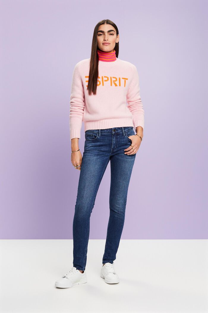 Skinny Jeans mit mittlerer Bundhöhe