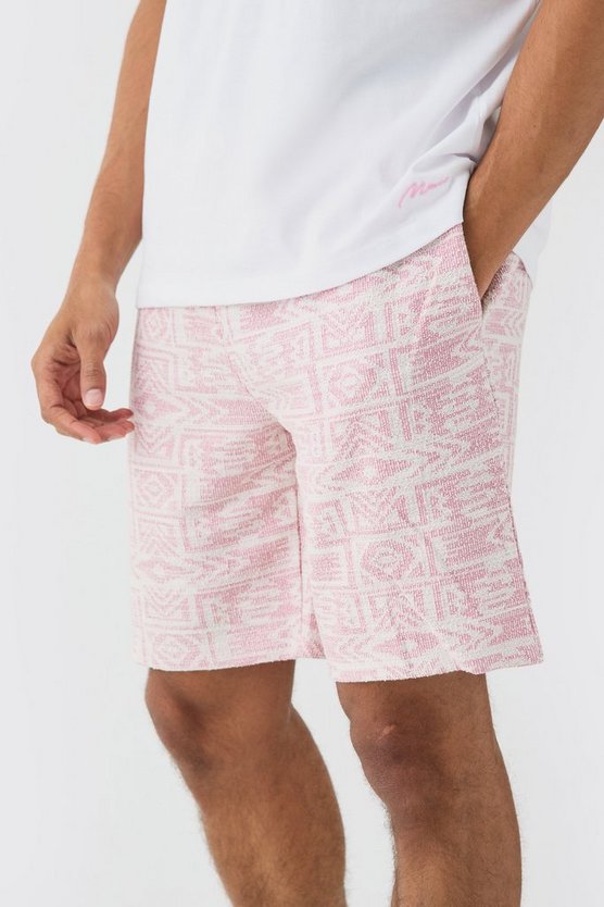 Oversize Man T-Shirt & Jacquard Shorts