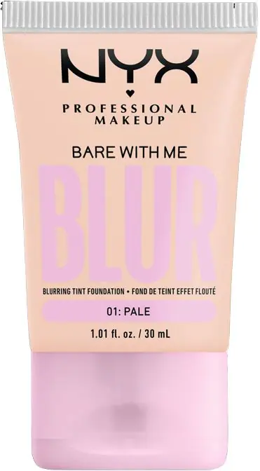 NYX Bare With Me Blur Pale Face makiažo pagrindas
