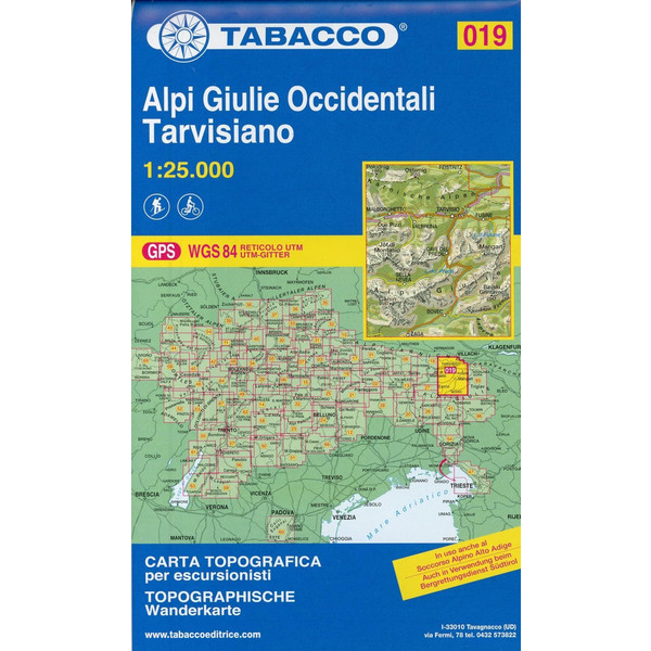 Tabacco Wandern Alpi Giulie 1:25000 - Wanderkarte