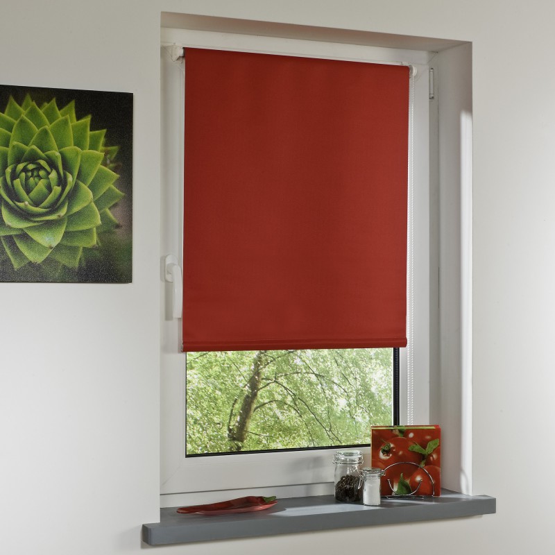 Powertec Bella Casa Klemmfix-Rollo, ca.150x45cm, Rot
