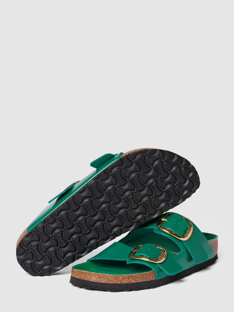 Slides aus echtem Leder Modell 'Arizona' in grün