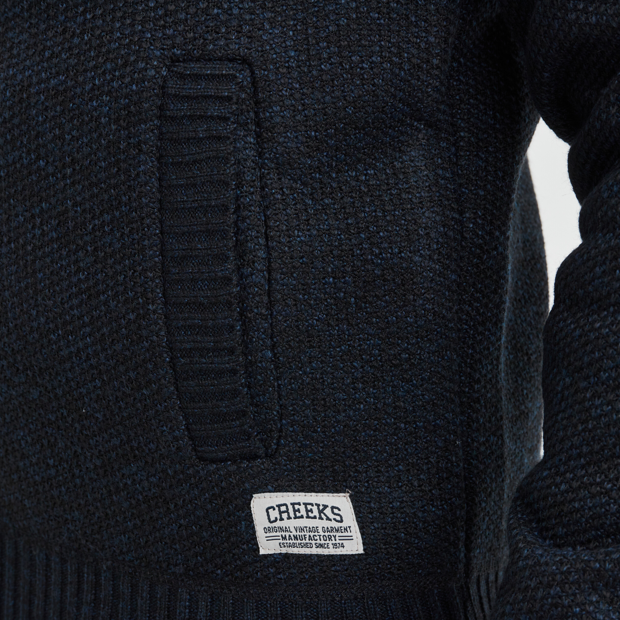 Gilet zippé doublé à capuche Creeks bleu marine homme | La Halle