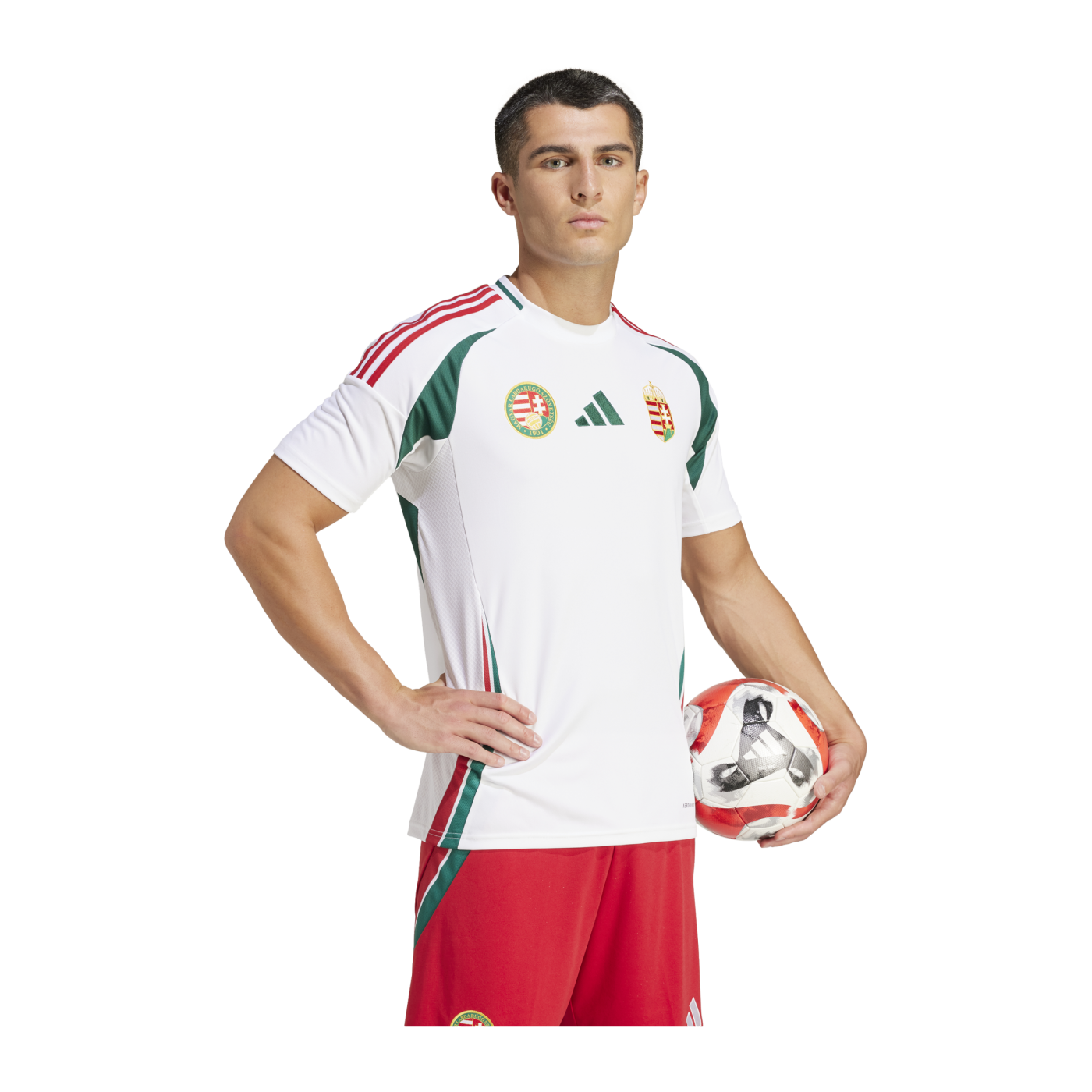 adidas Ungarn Trikot Away EM 2024 Weiss
