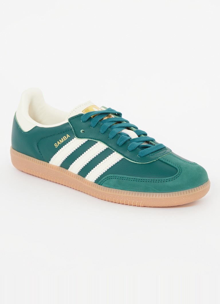 Kožené tenisky Adidas Samba OG so semišovými detailmi